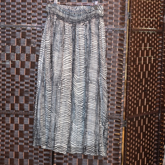 Chapter One Black White Full Skirt SZ 1X - Picture 1 of 5